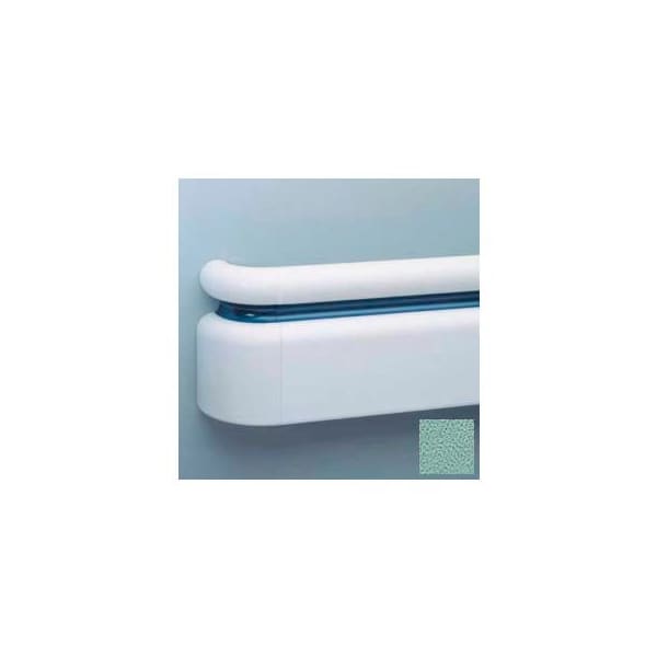Pawling All Vinyl Three-Piece Handrail System, 6.25" Face, Aluminum Retainer, 12' Long, Sage Green BR-400V-371 - main
